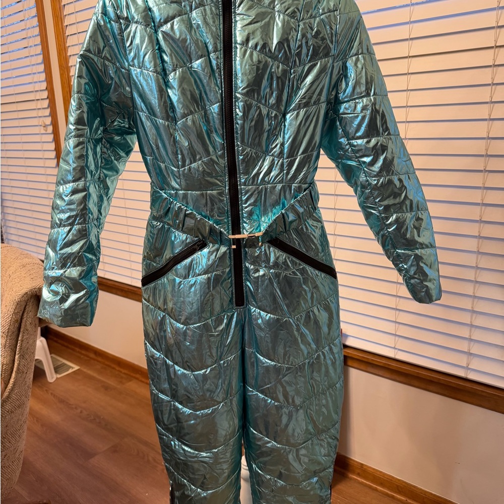 Women's Metallic Blue snow suit